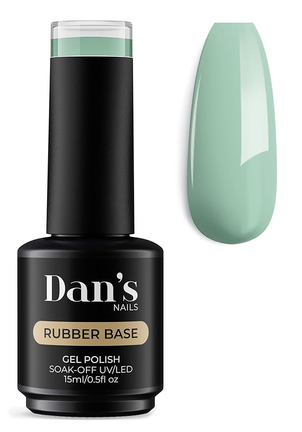 Dan's Nails Rubber Base Gel Coat Set | Soak off UV/LED Lamp (Tropical Teal Tides)