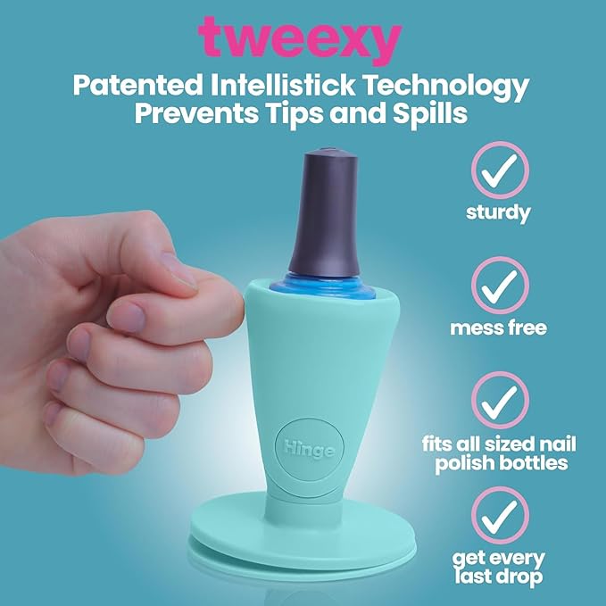 Tweexy Nail Polish Ultimate Bundle ( Hinge Polish Holder + Nail Polish Holder Ring)