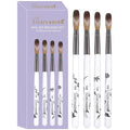 4Pcs Acrylic Nail Brush Set, Size 10/12/14/16, Professional Nail Brushes for Acrylic Application Powder & Nail Extension, 3D Nail Carving Tools for DIY Home Salon Manicure-White