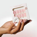 Press On Nails - Salon U-ltimate™ | Clean Pink, Short Coffin Nails, Reusable | 16 sizes - 32 Nails Kit with Glue and Sticky Tabs