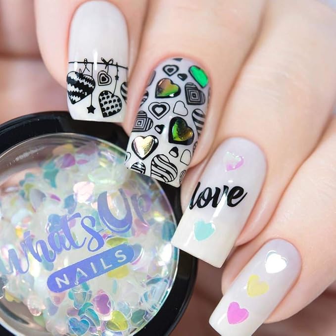Whats Up Nails - B041 Season of Love Stamping Plate for Nail Art Design