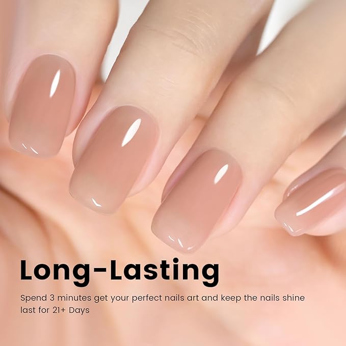RARJSM Rubber Base Coat Gel Polish Nude Gold Pink Skin Tone Rubber Base Gel for Nails Natural Nude Color French Manicure Extend Gel Soak Off Curing Requires Single Bottle 15ml Salon Home DIY Use