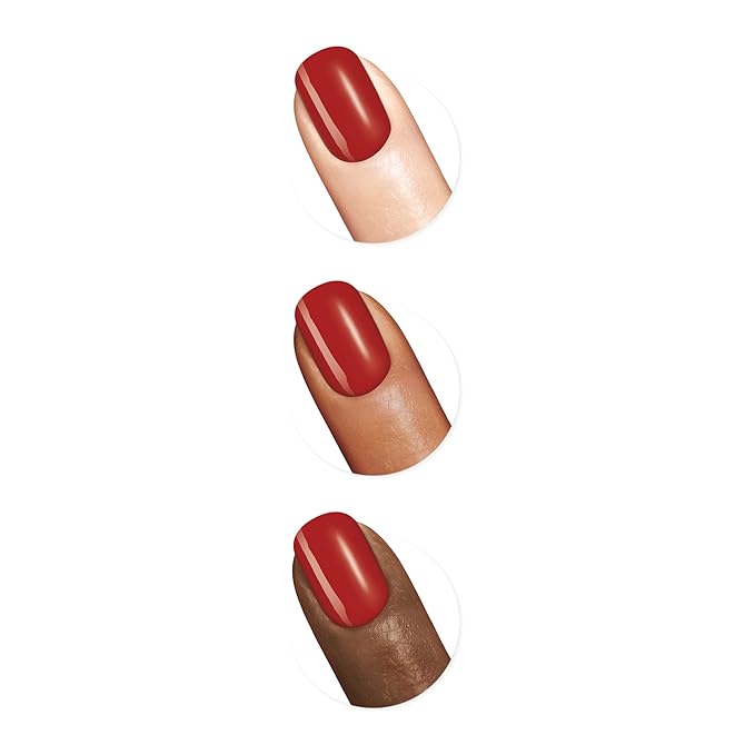 Sally Hansen Good. Kind. Pure. Nail Polish | Plant-Based, Vegan, 16-Free Formula | Opaque, Shiny | 310 Pomegranate Punch | Deep Red Nail Color