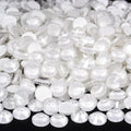 Blinginbox Flatback Rhinestones Round Gems, 1440pcs Luminous Series Glass Stones Neon Gems Non Hotfix Crystal Rhinestones for Nail Charms Crafts Clothes Tumblers,White Neon,SS6.