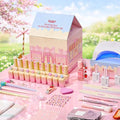 Beetles 81Pcs Gel Nail Polish Kit with U V Light -20 Color Spring Gel Nail Polish Set Pastel Teatime Cat Eye Pink Blue Yellow Nails Kit with Base Top Coat & Manicure Tools Gifts for Teens Girls Women