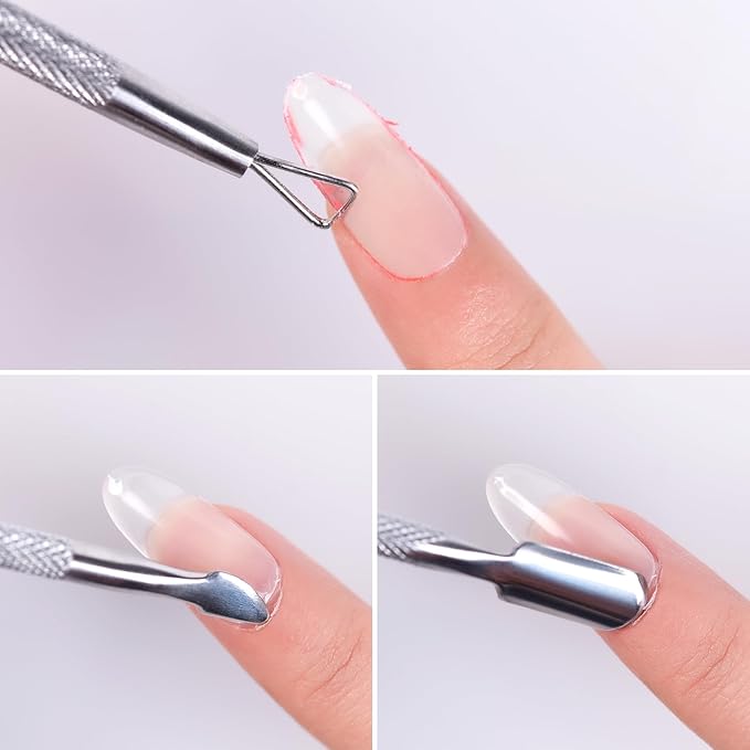 2 PCS Nail Soaking Bowl Nail Soak Off Bowl Acrylic Nail Remover Tool Acetone Nail Polish Remover Bowl Nail Soaker Tray Manicure Tool (4, blue pink)