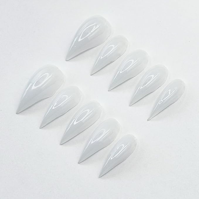 10 Pcs Handmade Press on Nails Short Curved Unique Stiletto Eagle Claw Acrylic Fake Nail with Dragon Claw Design Thickened Goth Nails Press Ons Full Cover Reusable Glue on Nail for Women（M）