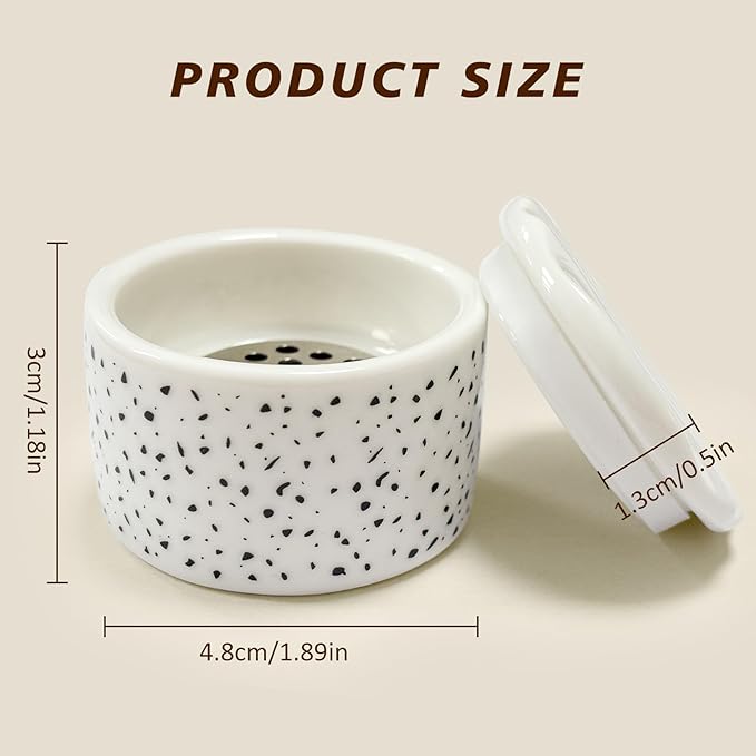 Nail Brushes Washing Cup, Monomer Dish, Dappen Dish with Lid, Easy Cleaning Portable Mesh, Acrylic Brush Cleaner & Nail Brush Holder, Nail Art Brush Washer for Nail Sequins Glitter Powder (NAPB072)