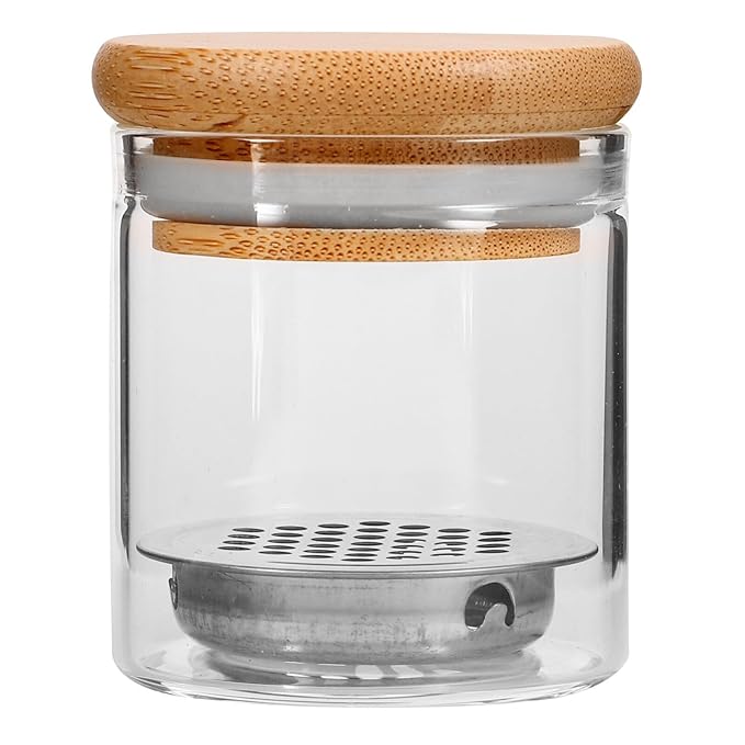 VILLCASE Nail Brushes Washing Cup, Dappen Dish with Lid, Large Capacity, Glass Nail Art Dish Manicure Bowl for Sequins Glitter Powde