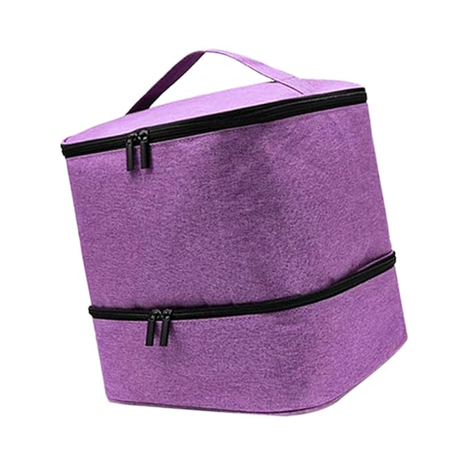 Double Layer Nail Polish Organizer Bag, Gel Nail Polish Organizers and Storage Box for Nail Varnish