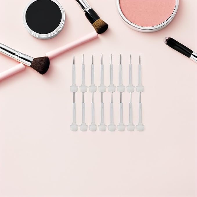 Beaupretty Replacement Nail Polish Brush Set 20 Pcs Liquid Applicators for Precise Nail Art and Dip Powder Application Hand and Foot Care