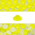 Novani 3000 Pieces Flatback Rhinestones Glass Round Gems Neon-Yellow Crystals for Nail Art DIY Crafts Clothes Shoes,SS12,3.0-3.2mm