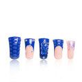 LOVFUL Press on Nails Little Blue Bear | Handmade with Full Covered Crystals | Reusable Full Cover Nails | Duck Classic Regular 1.3 in | H132-L