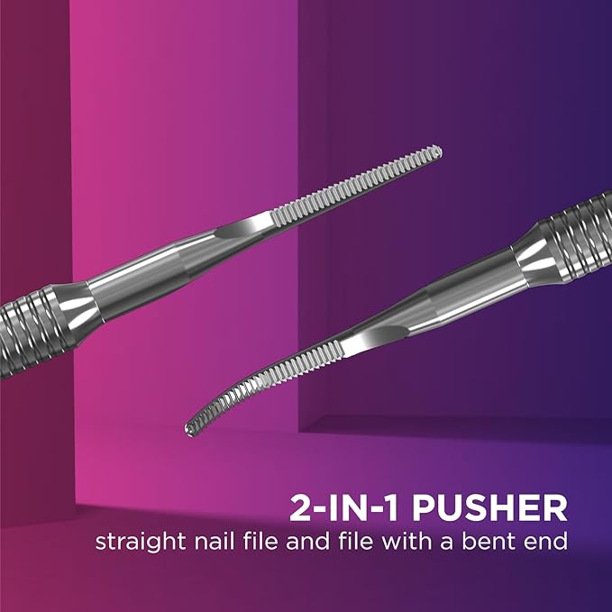 Staleks Pro Pedicure Toenail File EXPERT 60 Type 3 – Dual-Ended Ingrown Nail File – Stainless Steel