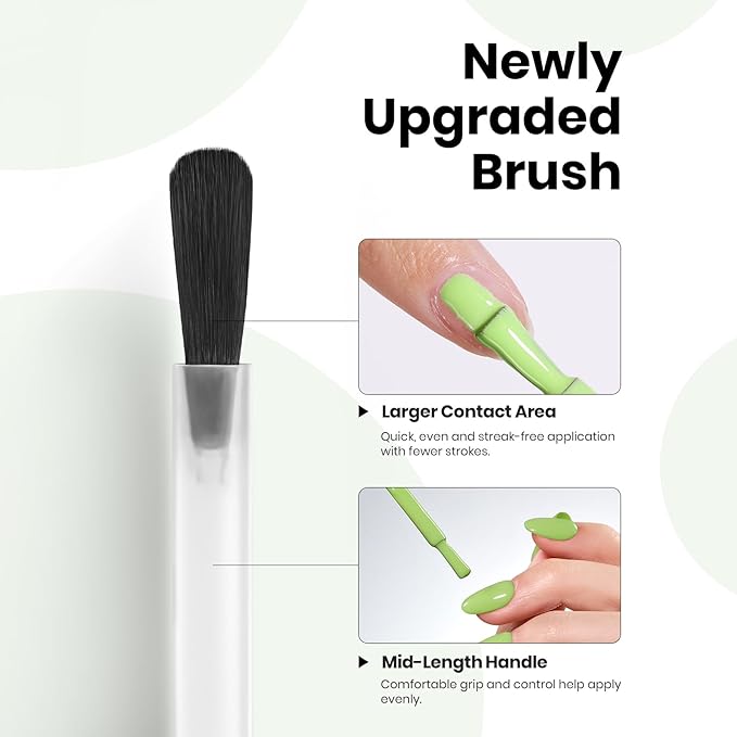 Beetles Green Gel Nail Polish - Matcha Mousse 15ML, Hema Free Pastel Green Gel Polish, Same Color Same Bottle, Soak Off UV LED Lamp Pastel Nails Art, Manicure Salon Spring Nails for St Patricks Day