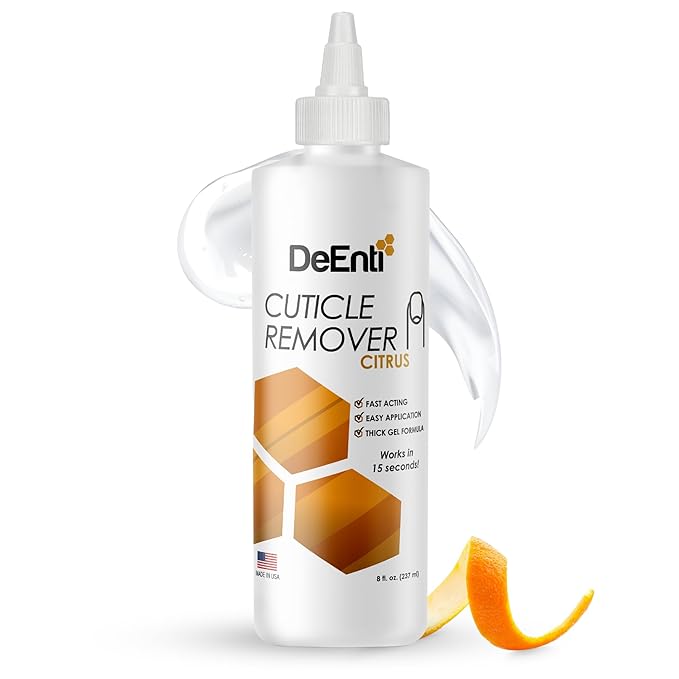 Instant Cuticle Remover Gel, Professional Cuticle Softener with Instant 15-Second Removal, 8oz Bottle for Hand, Foot & Nail Care, Salon Quality Manicure & Pedicure Supplies