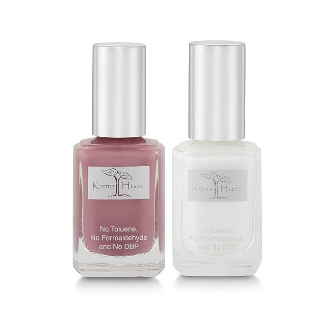 karma organic Natural Nail Polish Colors - Non Toxic, Vegan, Cruelty Free Nail Paint