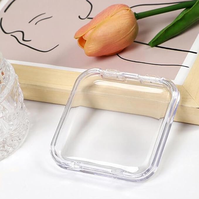 10 Pcs Transparent Press On Nail Storage Box,Fake Nail Display Storage Box for False Nails Home Nail Salon Supplies