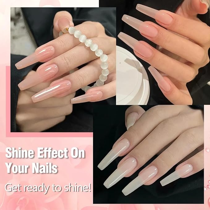 ADHERE Gel Nail Polish Set,11PCS Nude Pink Gel Polish Kit with Brush, UV LED Gel Nail Polish, Soak Off Nail Varnish Gel Polish for Manicure Salon DIY Design at Home