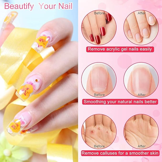 20000 RPM Electric Nail File Kit Portable Nail Drill Machine Professional Manicure Pedicure Kit with Sanding Bands,Nail Drill Bits and Brush for Acrylic Gel Nails-Red