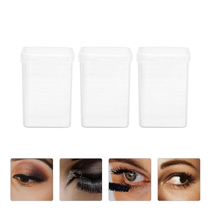 600pcs Cleaning Pads Nail Tools Lash Extensions Eyelash Wipers Removal Tool Eyelash for Extensions Lash Extension Cotton Major White