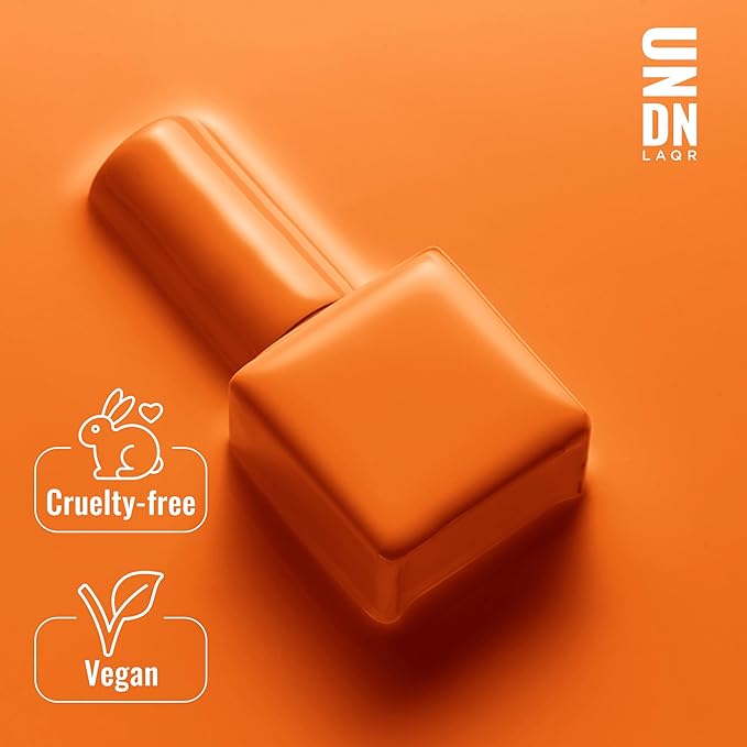 UNDN Vegan Nail Polish - Grand Rising - Warm Orange Nail Polish for Women and Men - Long Lasting, Durable Finish - Cruelty Free - 0.5 oz
