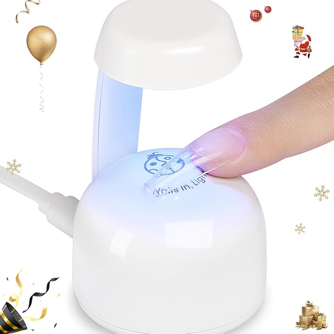 Beetles Mini Uv Light for Gel Nails Flash Curing Innovative with Smart Sensor for Easy and Fast Extension System, Portable Manicure Uv Led Light for Gel Nail Polish Diy