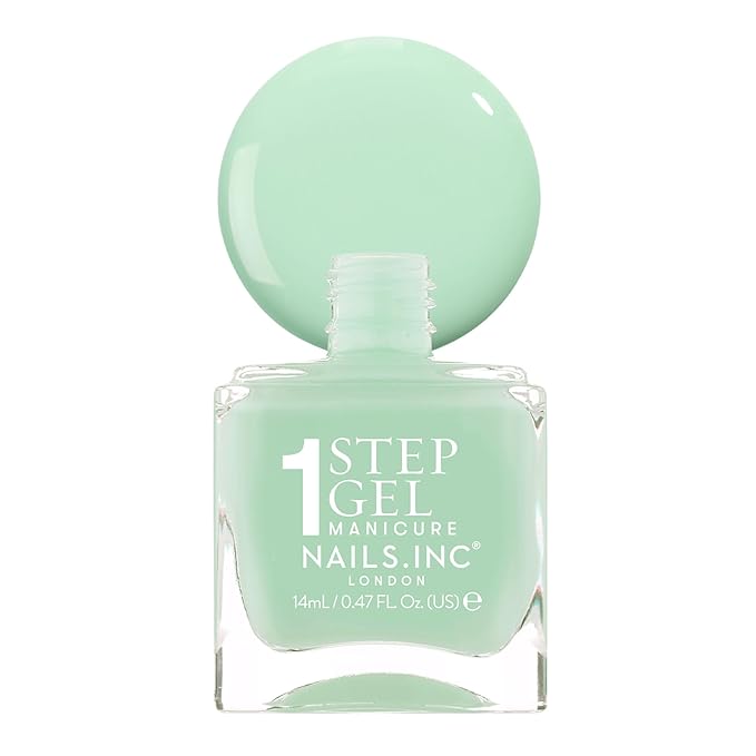 Nails Inc It's Topless Gel-Like Nail Polish, 4-in-1 Base Coat, Treatment, Color & Top Coat, Long Lasting, Strong, Chip Free Nails, Glossy Salon Quality Manicure, Air Dry, Camilla, 0.47 Fl Oz