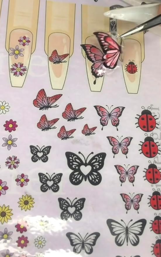 Nail Art Practice Sheet reusable Nail Art training mat Acrylic Nail sculpting Art stencil Guide French Tip Nail art worksheet 3D Nail design training sheet, Practice how to do acrylic Nail art (10)