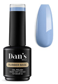 Dan's Nails 15ml Blue Lagoon Bliss Summer Rubber Base Gel Coat Color | Soak off UV/LED Lamp for Professional Salon Manicure
