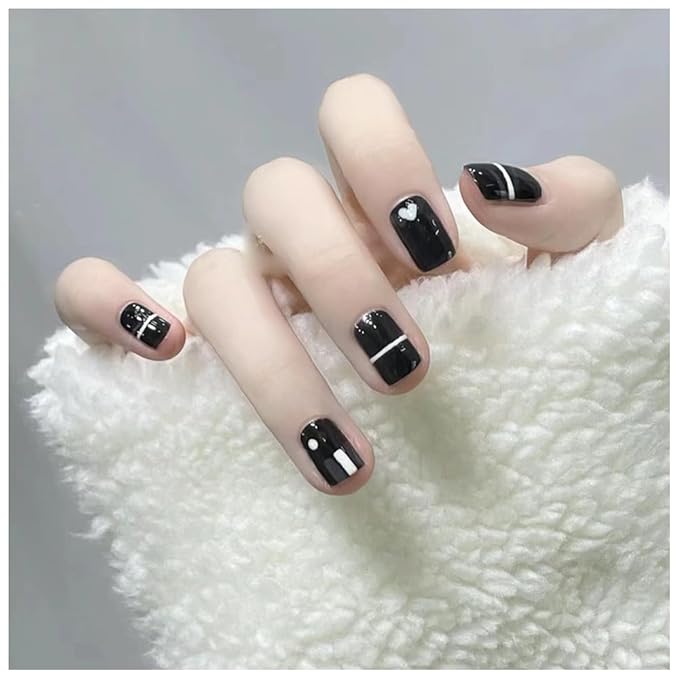 Gel Paint For Nails Art, Paint Nail Gel Polish For French Tip Tool Design For Home Salon DIY Gel Nail Art (White, M)