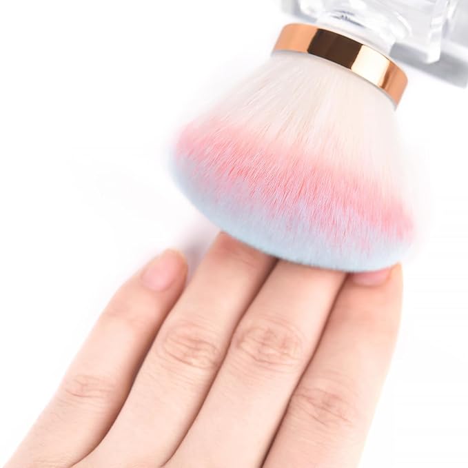 Nail Dust Brush Nail Art Dust Cleaner for Acrylic Nails Dust Brush for Nails Nail Art Manicure Dust Cleaner Brush for Nail Cleaning Makeup Brush Tools (2)