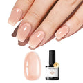 modelones Nude Gel Nail Polish Nude Pink Jelly Nail PolishV alentine Natural Color Soap Nails Translucent Soak Off LED Sheer Gel Polish15 ML