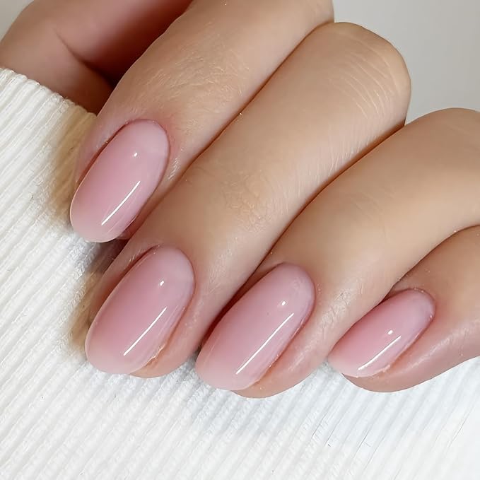 Vishine Builder Nail Gel for Nails, 8-in-1 Pastel Pink Builder Strengthener Jelly Hard Extension Gel Base Rhinestone Nails Thickening in A Bottle E055