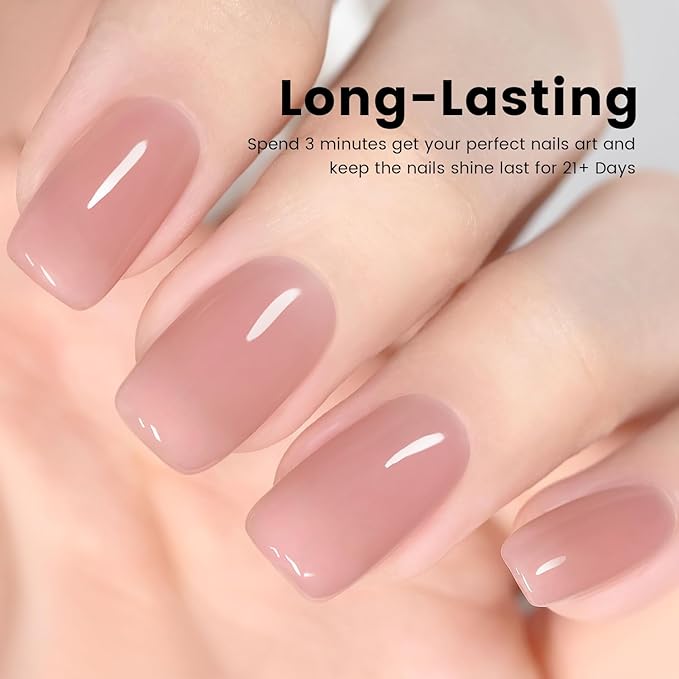 RARJSM Rubber Base Coat Gel Polish Nude Dirty Pink Skin Tone Rubber Base Gel for Nails Natural Nude Color French Manicure Extend Gel Soak Off Curing Requires Single Bottle 15ml Salon Home DIY Use