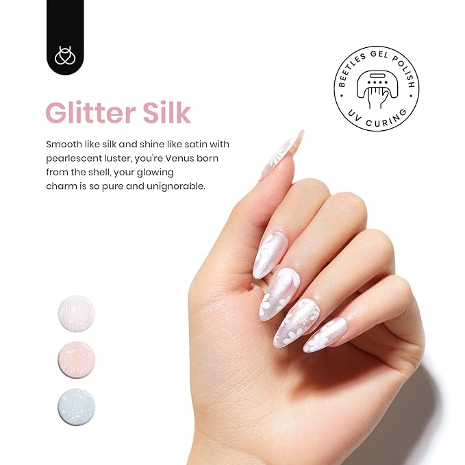 Beetles 3 Pcs 7.5ml Builder Nail Gel No Wipe Base Top Coat Set with Beetles 23Pcs Pastel Color Gel Nail Polish Kit
