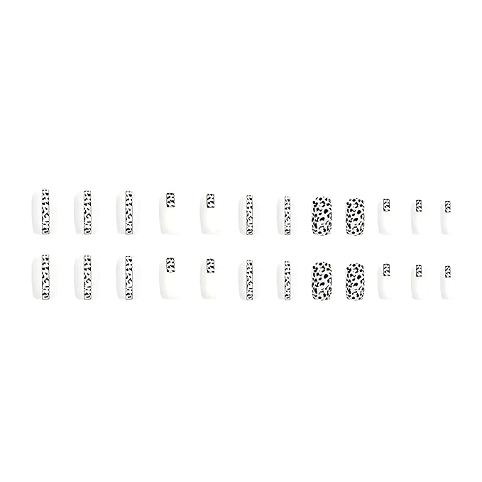 24pcs Luxury Long Almond Press On Nails, White Fake Nails with Pearl&Red crystal Accents, Reusable Bridal Nail Art for Weddings, Parties & Special Occasions