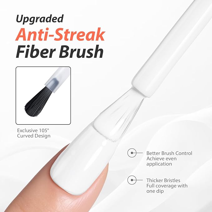 Makartt Ultra-Pigmented White Gel Nail Polish 15ml, One N'Done White Gel Polish One-Coat High-Gloss Ceramic Shine, Salon-Grade UV Nail Art Manicure DIY Salon Home