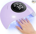 72W UV LED Nail Lamp, 2026 New Upgrade UV Light for Gel Nails with 18 Beads, 3 Timer Nail Dryer, LCD Display, Auto Sensor, Professional Nail Lamps for Gel Polish – Best Gifts, Purple Lamp