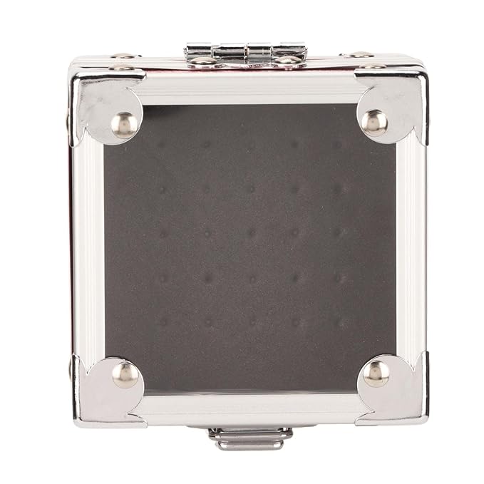 Nail Drill Bit Holder,ANGGREK 25 Holes Drill Bit Case 3 Layer Sponge Transparent Cover Storage Displayer Box for Acrylic Nail Drill Bit Rivet Reinforcement