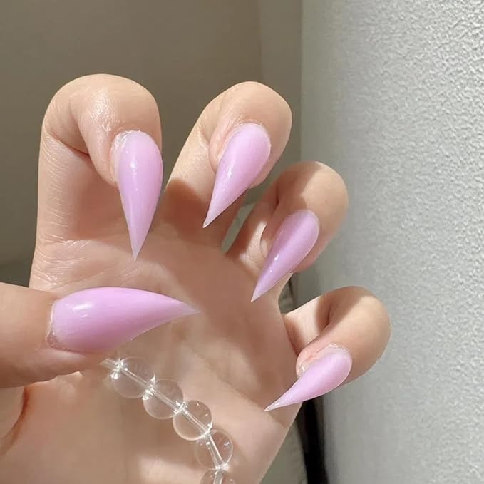 Halloween Press Claw on Nails Long Short Medium Curved Stiletto Handmade Gothic Design Horror Vampire False Nails Dragon Cat Claw Press on Nails Glossy Glue on Nail Thick Acrylic False Nails