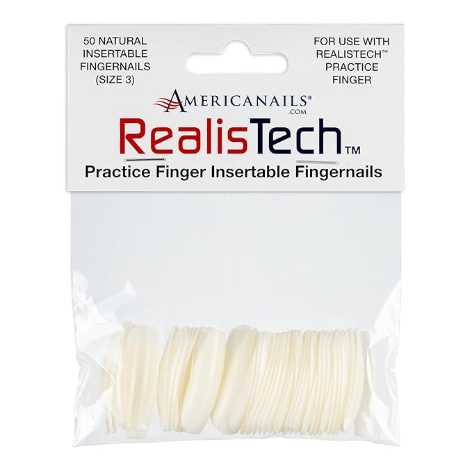 Americanails RealisTech Practice Finger Insertable Fingernails 50ct