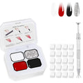 AIJIMEI Ombre Gel, Gradient Painting Gel, Ombre Gel Nail Polish, Including 100 Nail Sponges And Grabbing Pen Suitable For Salons And Family DIY(B10)