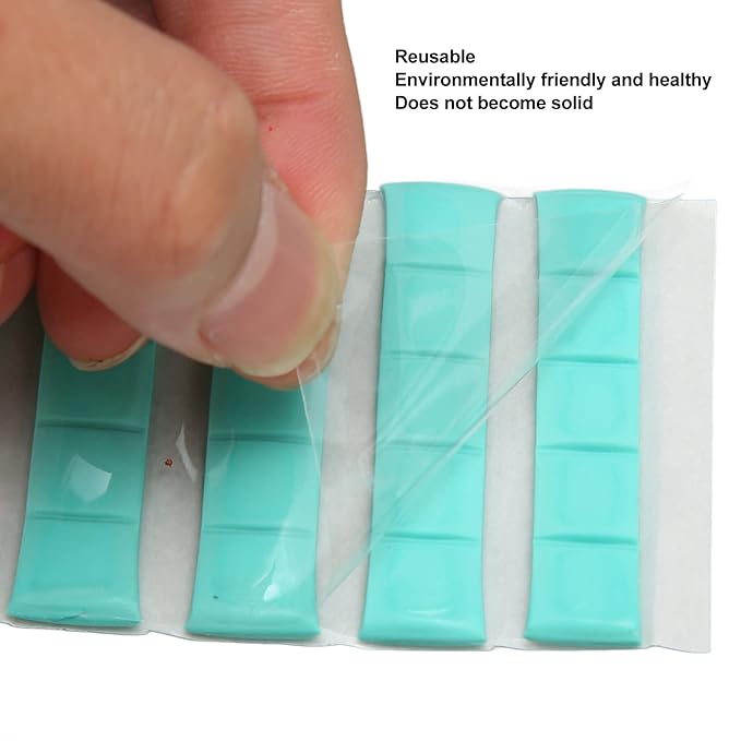Manicure Clay, Reusable Adhesive Putty for Nails, Removable Nail Art Stand Clay for False Nail Tips Display Practice, 3 Colors DIY Nail Art Sticky Plasticine Non Stick Hand Clays