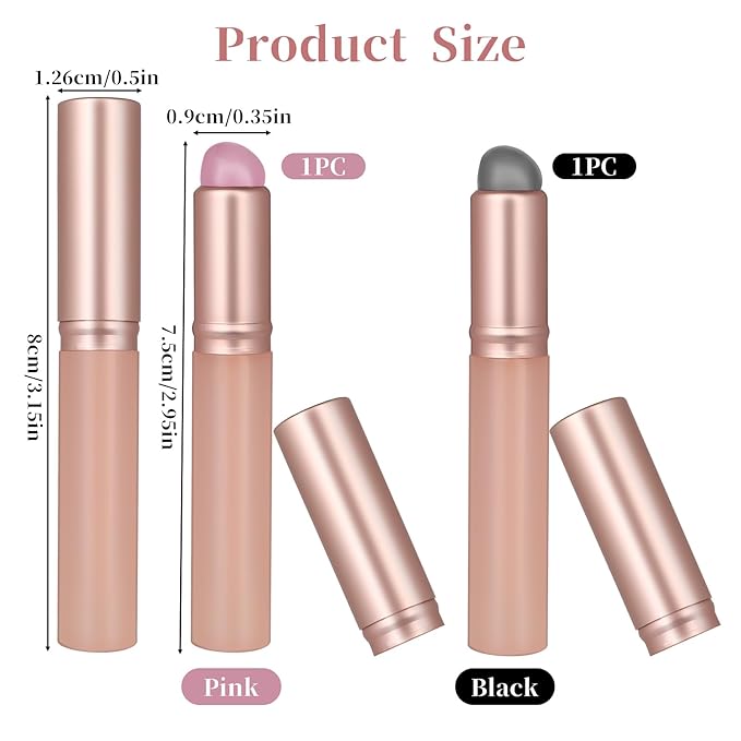 2PCS Ombre Nail Brush, Reusable Silicone Nail Gradient Brush Tools, Nail Painting Ombre Brushes, Nail Art Brushes for Ombre Nail, Gel Polish, Chrome Nail, Manicure DIY Tool