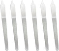 6PCS Diamond Nail File, Stainless Steel Diamond Dust Nail File for Natural Nails, Stainless Steel Fingernail Files for Salon Home(6 inch)