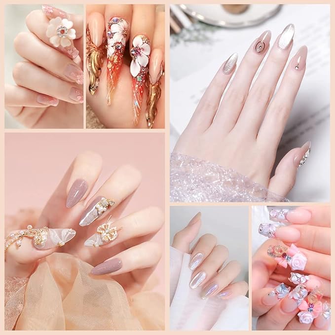 Aijimei Acrylic Nail Kit - Powder & Liquid Monomer, Professional Tools, Nail Extension System, Art Starter Kit (Set A)