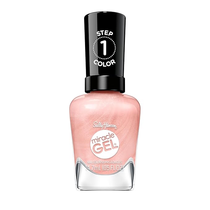 Sally Hansen Miracle Gel Supercharged Pinks Nail Polish | Salon Quality Gel-Like Formula, Two-Step System, No UV Light Needed, Long Lasting | 315 Tough Love | Fuchsia Pink Crème Nail Color
