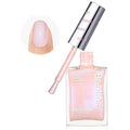 Beetles Nail Polish - Nude Nail Polish Glossy Nail Lacquer Nail Concealer Fast Dry Quick Shimmer Blue Nail Strengthener and Growth Treatment for Thin and Damaged Nails,0.51 FL OZ