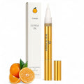 Nail Oil Cuticle Pen - Orange - Nail Strengthener & Growth Serum with Vitamin A, D, E, B5, Grapeseed & Natural Oils - Repair for Brittle, Peeling, Thin Nails - Valentine's Gift Idea